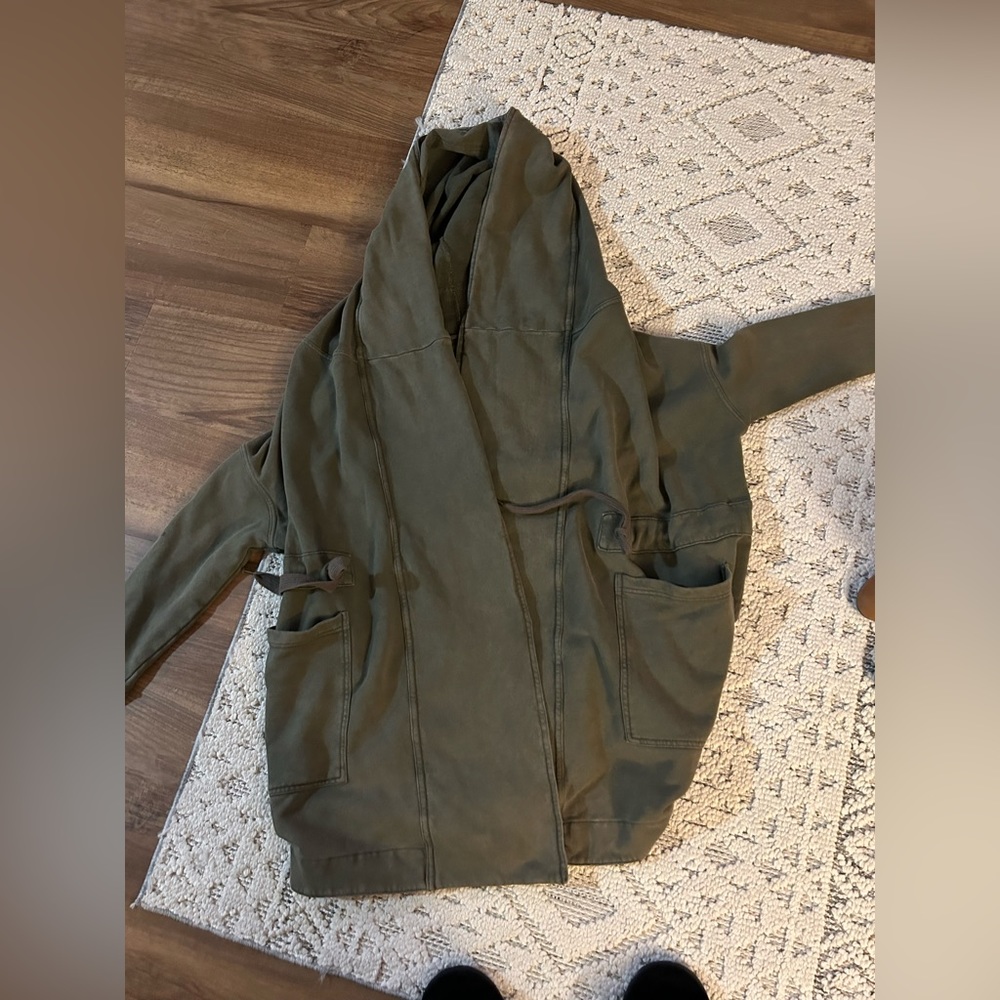 Free People Dark Green Cardigan